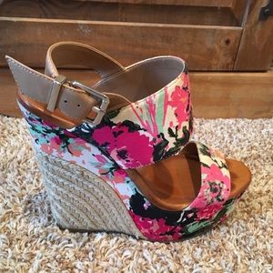 Espadrille Floral wedges